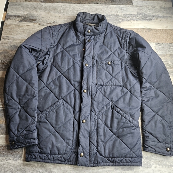 J. Crew Men's Small Navy Blue Quilted Sussex Jacket